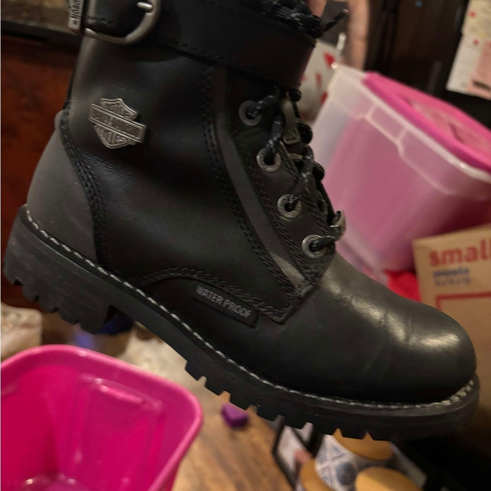Harley-Davidson Black Waterproof Boots